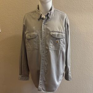 Carhartt Gray Casual Button Down Shirt